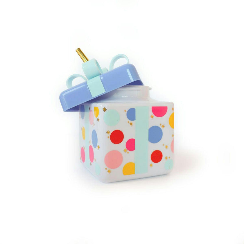 Packed Party Be A Gift Sipper; Reusable Plastic Happy Birthday Present Novelty Tumbler Cup With Straw for Men and Women; Great for Boys Girls and Adults