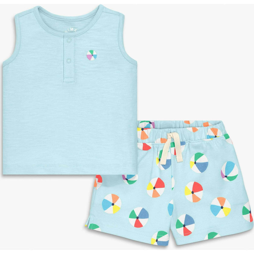 Baby tank and shorts set in&nbsp; beach balls