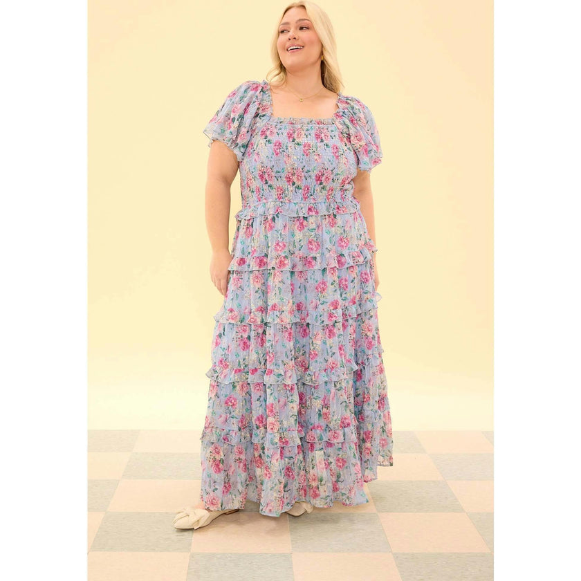 Winnie Dress in Peony Blossoms