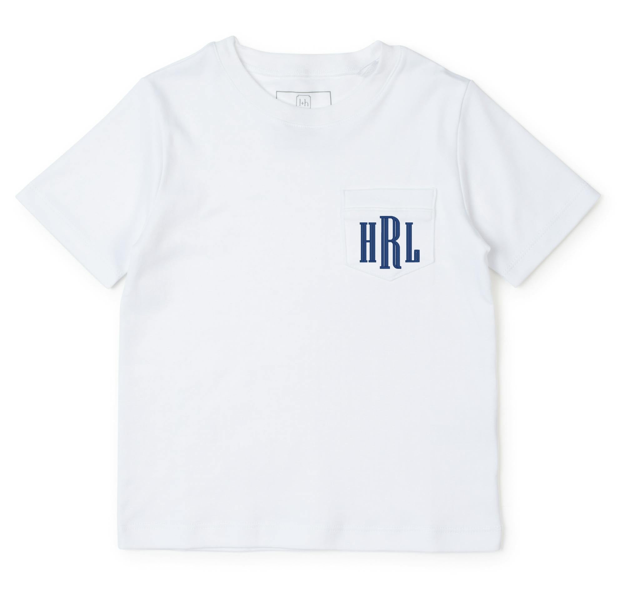 Charles Boys' Pocket Tshirt White