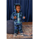 Teddy Fleece Ears Hoodie, Blue
