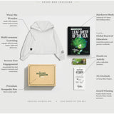 Leaf Sheep Ocean Secrets Gift Box with Kids Cropped Hoodie, Book, and Activities