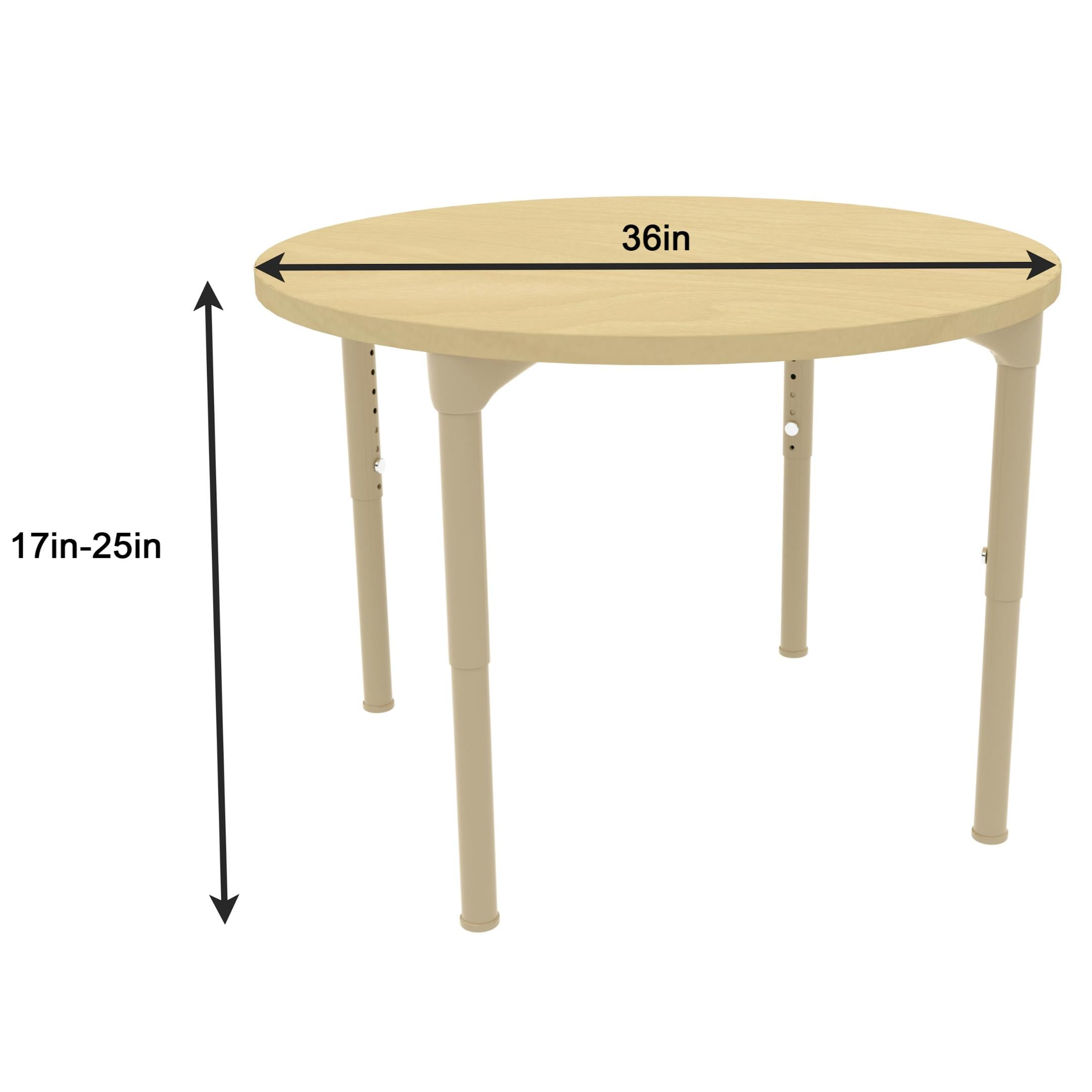 Round Adjustable Kids Table – 36