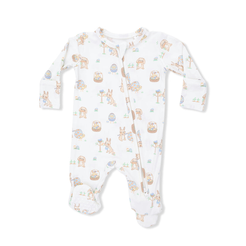 Easter Egg Hunt Uni - 2 Way Zipper Footie