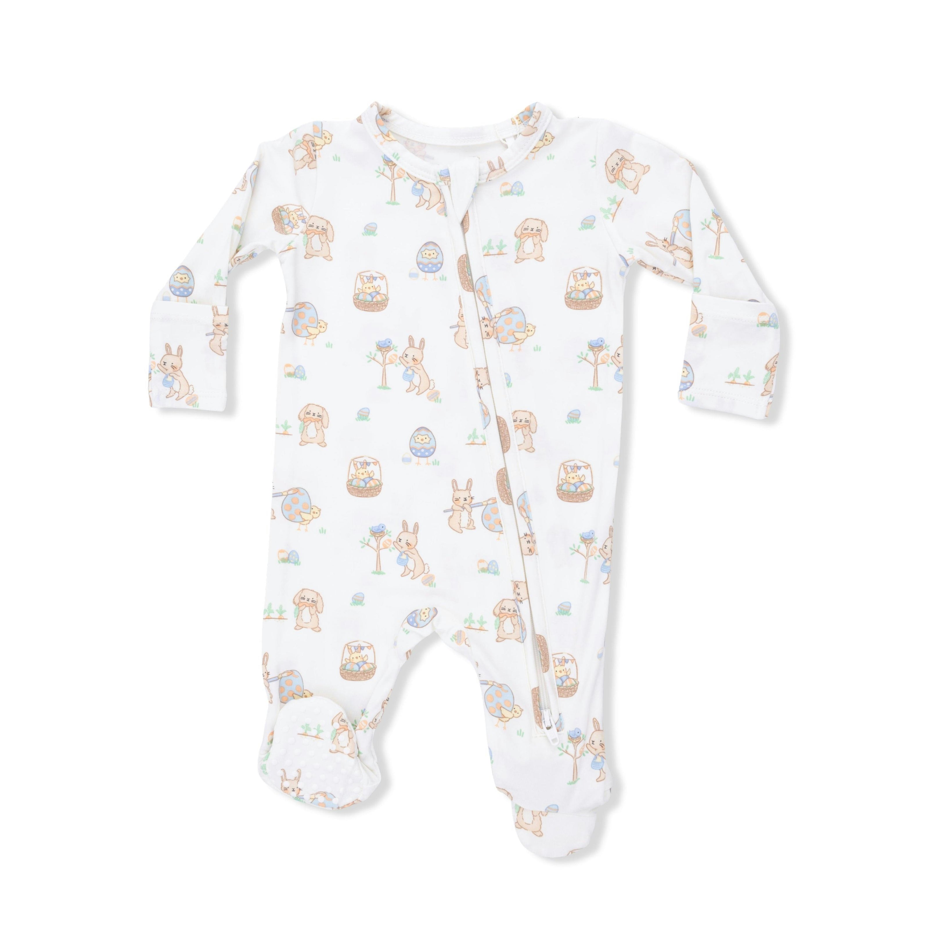 Easter Egg Hunt Uni - 2 Way Zipper Footie