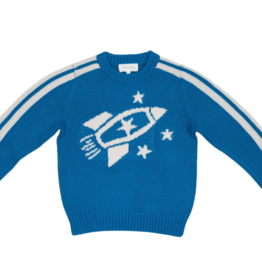 Striped Rocket Jumper – Cobalt