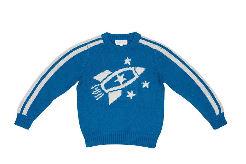 Striped Rocket Jumper – Cobalt