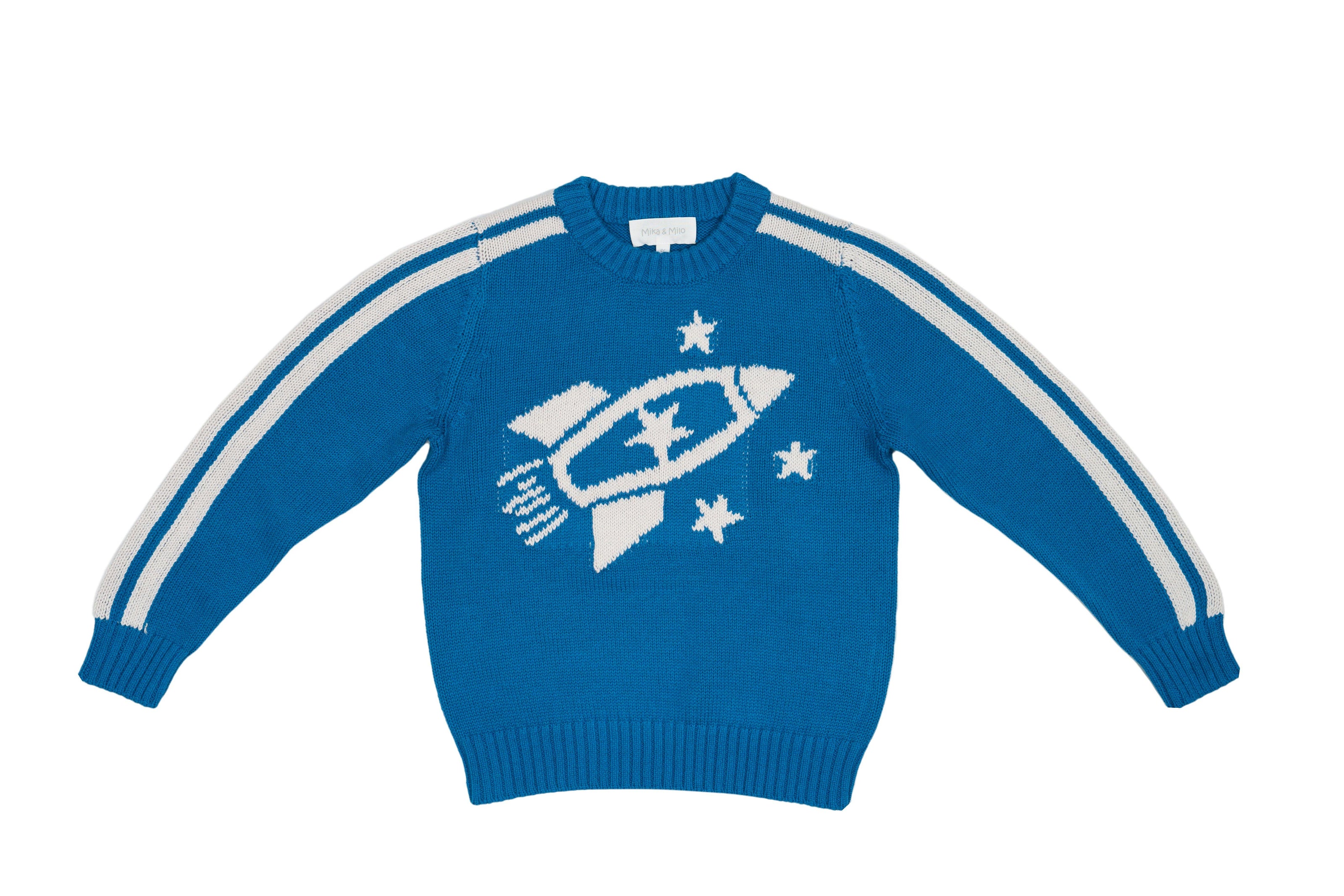 Striped Rocket Jumper – Cobalt