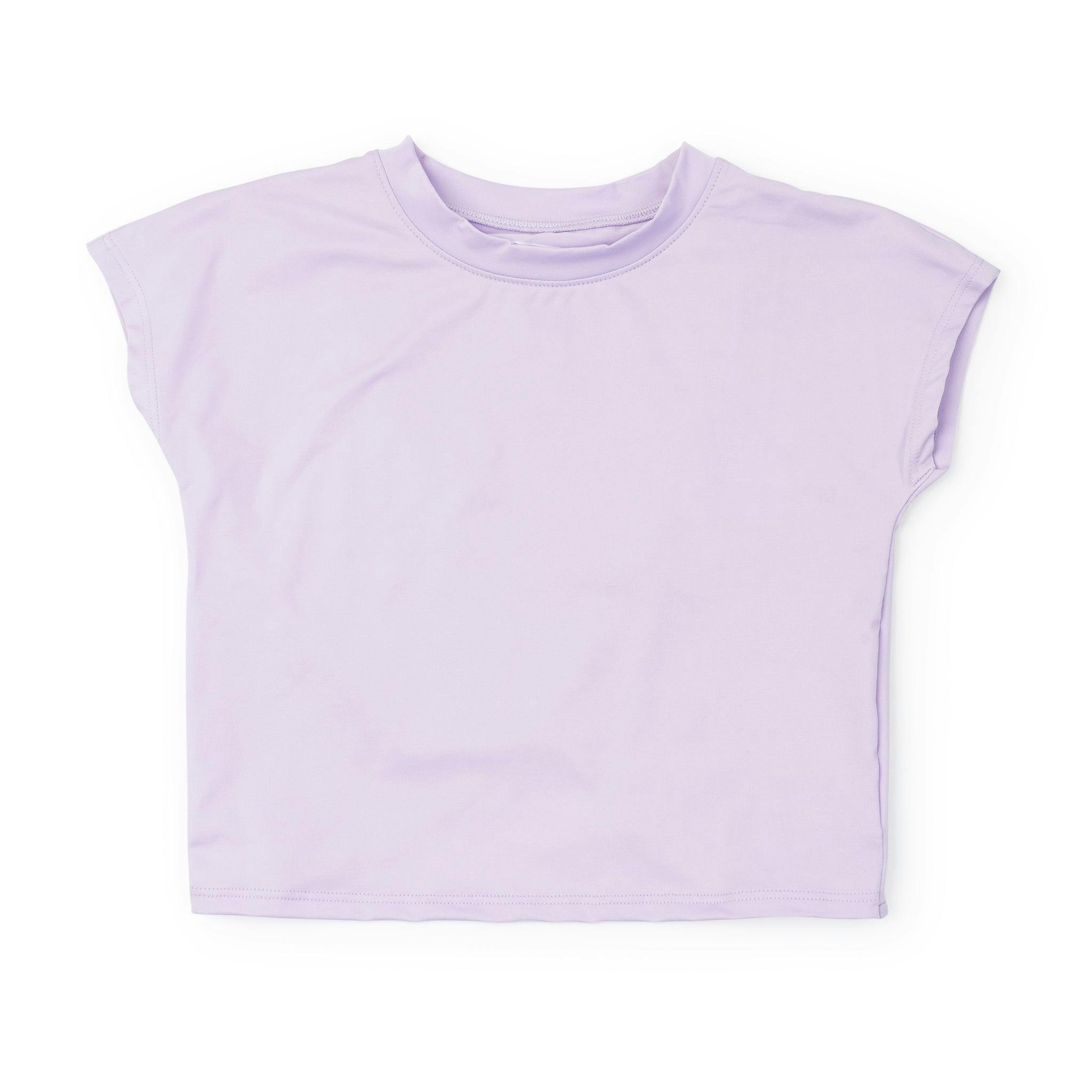Sloane Girls' Short Sleeve Performance Top by LH Sport - Lavender