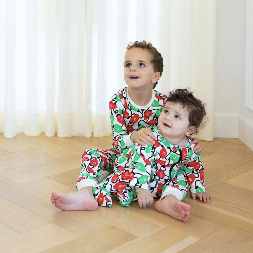 Zippered Footed Onesie, Multi
