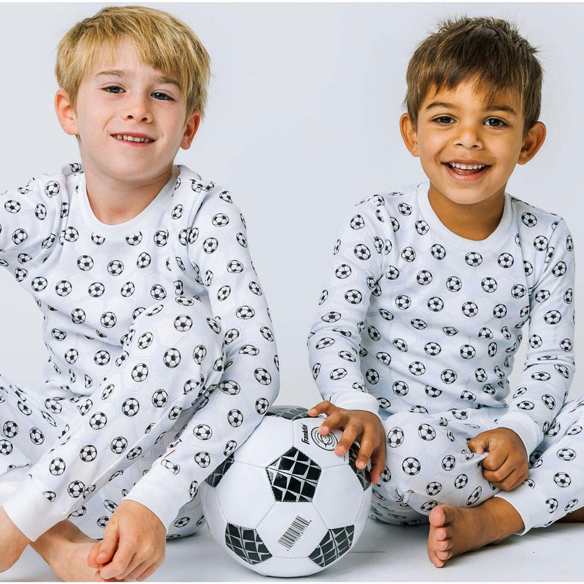 The Organic Long Sleeve Pajama Set [Soccer]