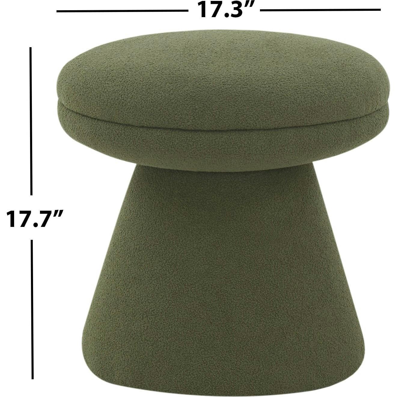 Gisella Boucle Ottoman / Olive