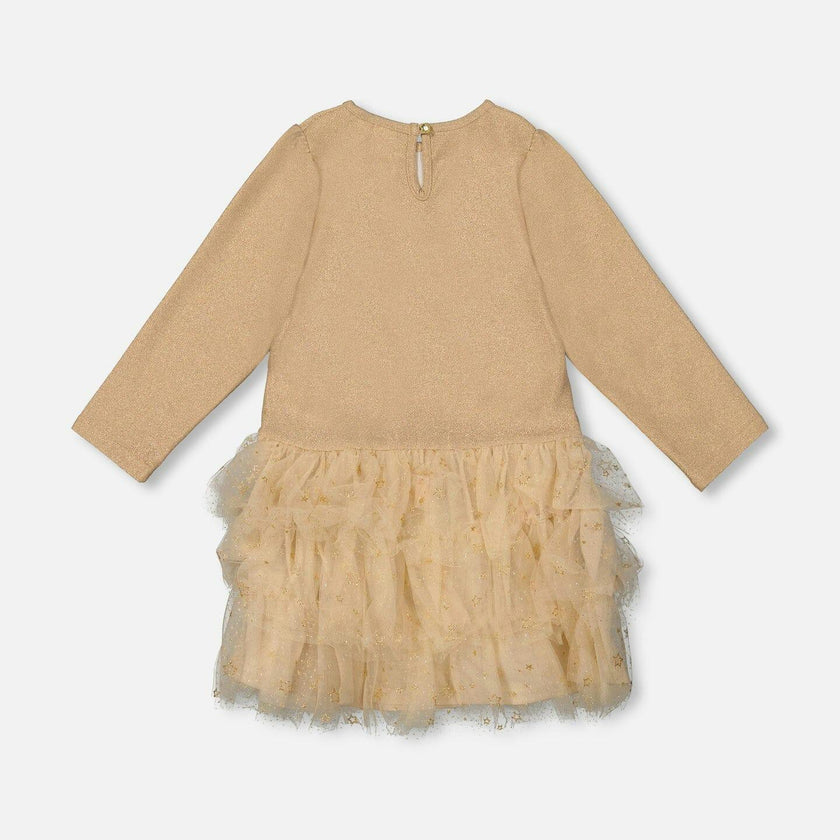 Glittering Mesh Skirt Party Dress