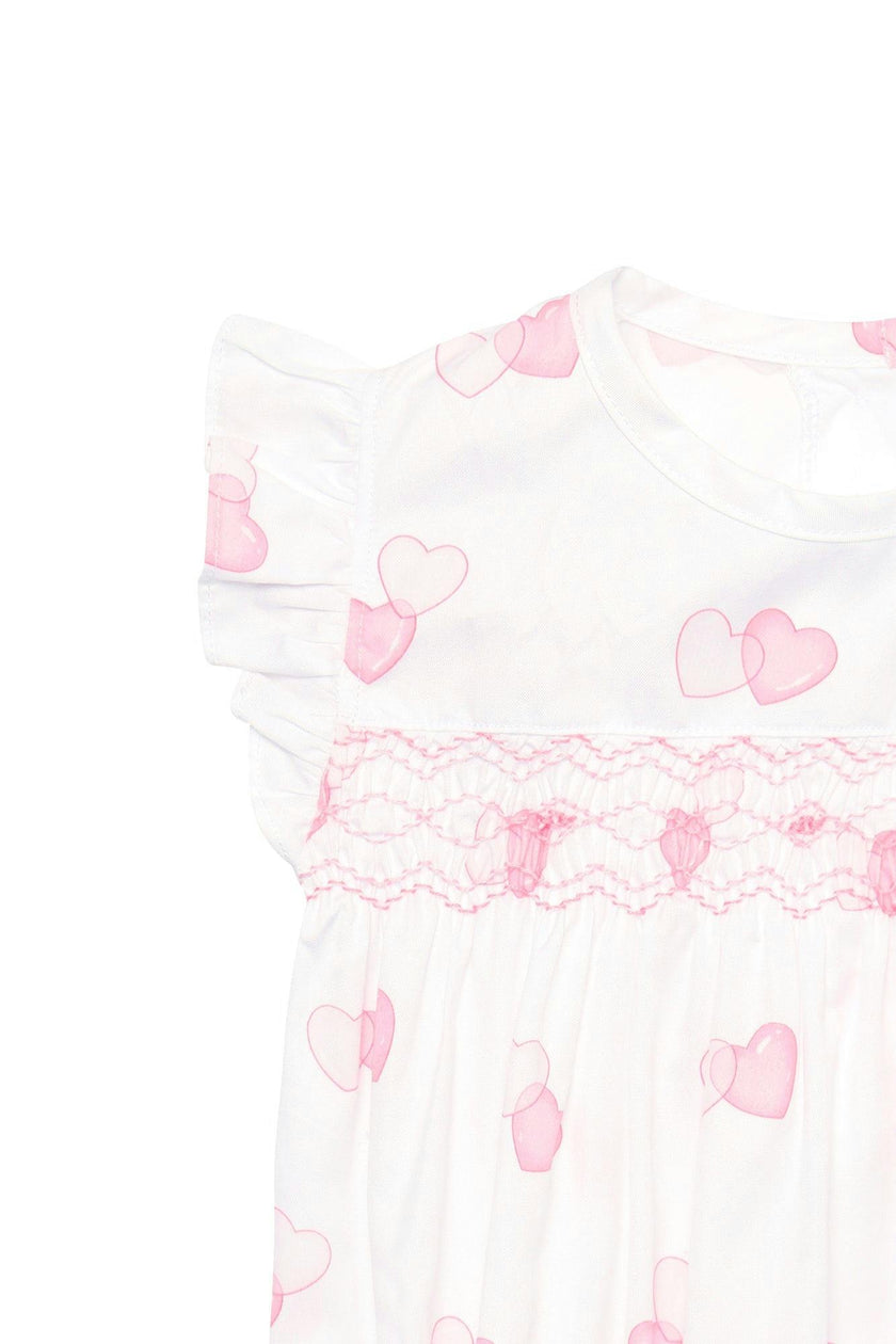 Sweetheart Woven Smocked Bubble