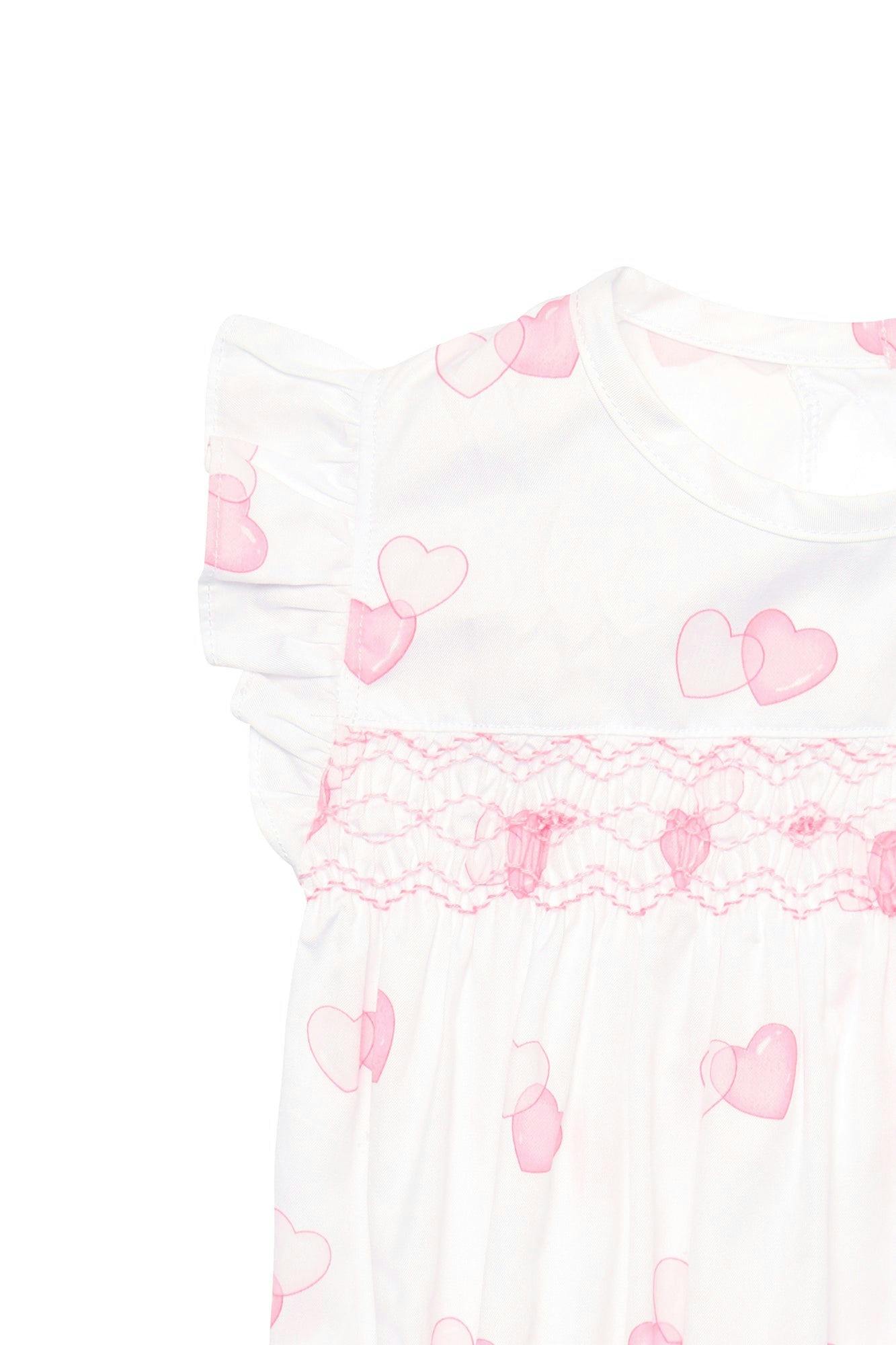 Sweetheart Woven Smocked Bubble
