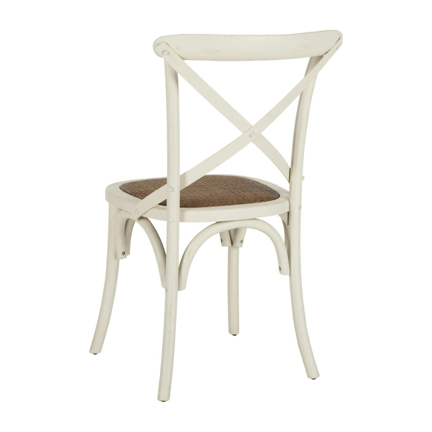Set of 2 Franklin X Back Farmhouse Chairs