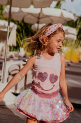 Paillette Sequin Metallic Short Skort