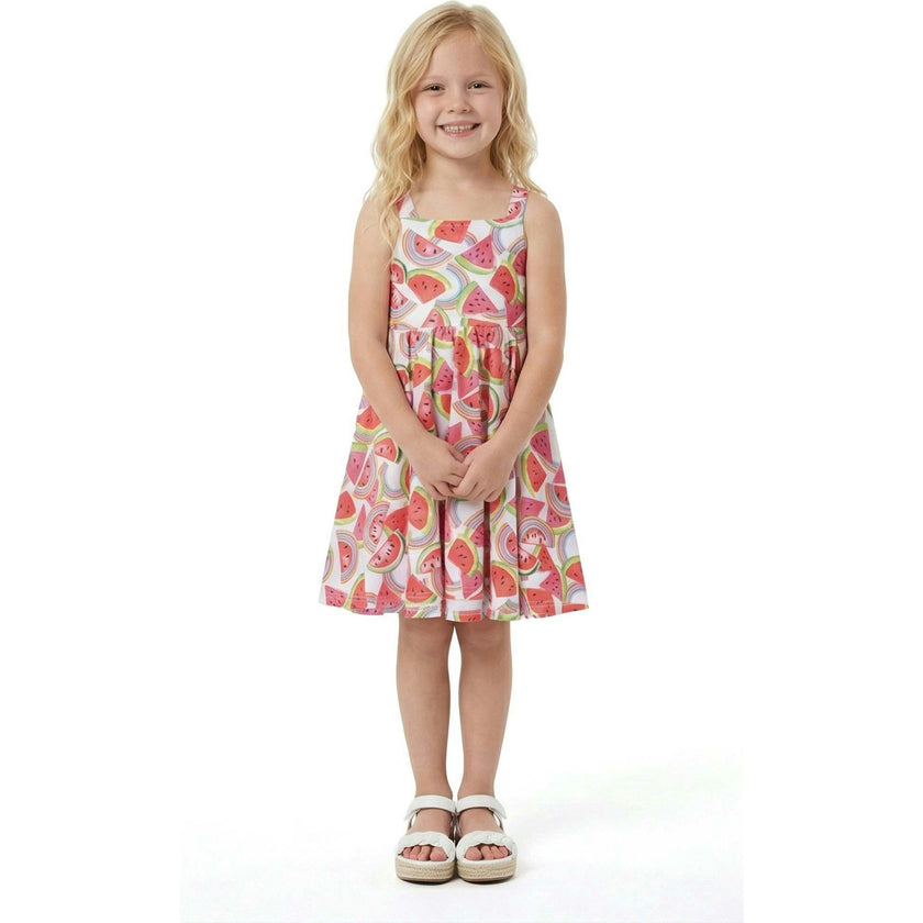 Girls All Jersey Dress | Watermelon & Rainbows