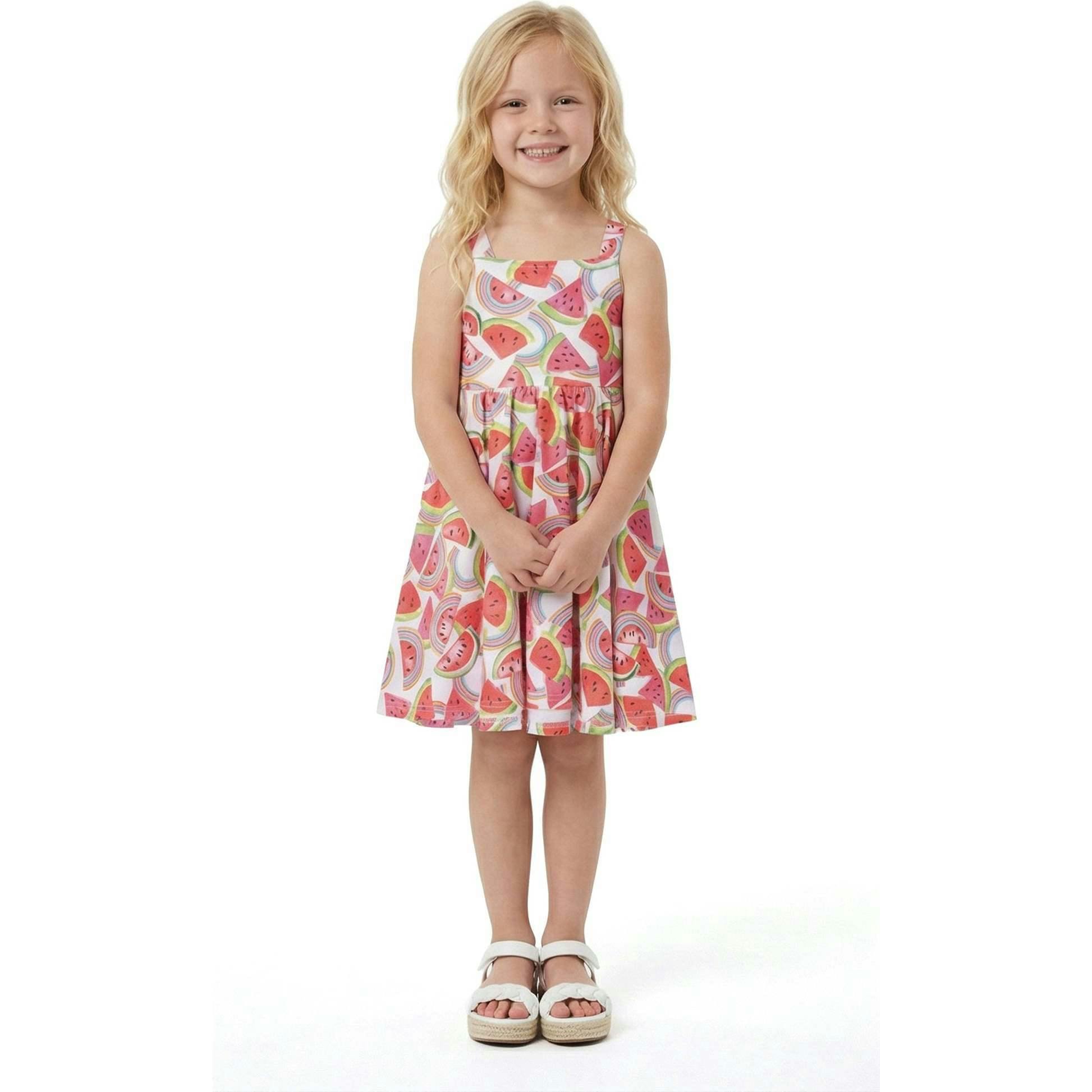 Girls All Jersey Dress | Watermelon & Rainbows
