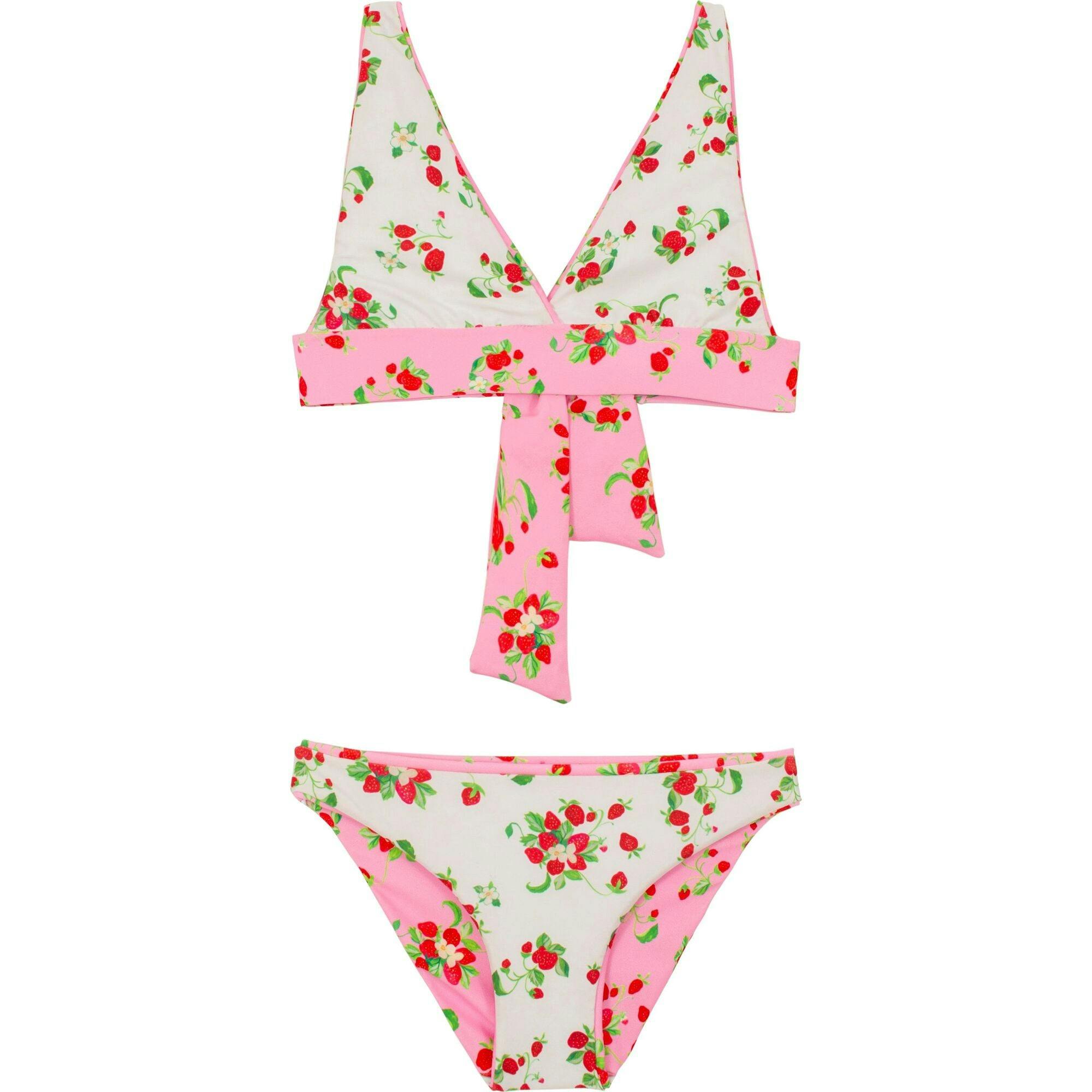 Strawberry Aliie Reversible Halter Bikini, Prints