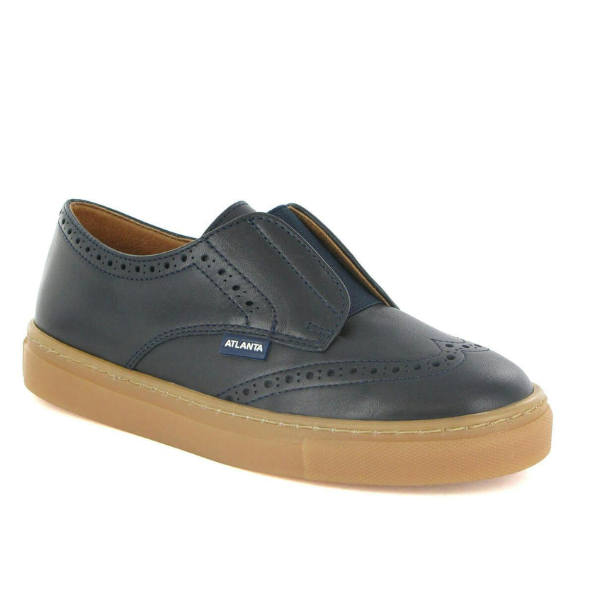 Oxford Slip On Sneakers, Navy Blue