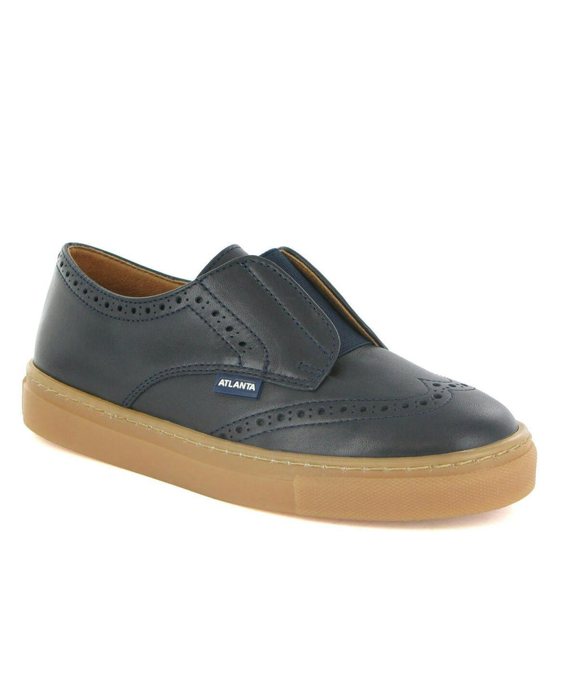 Oxford Slip On Sneakers, Navy Blue