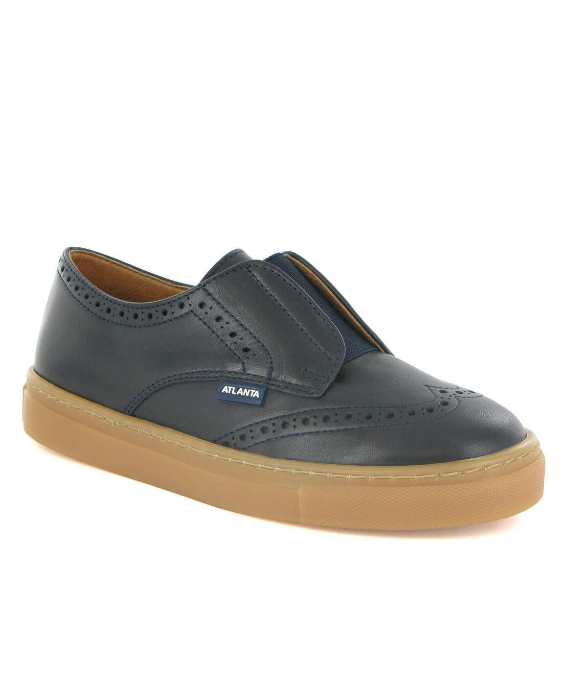 Oxford Slip On Sneakers, Navy Blue