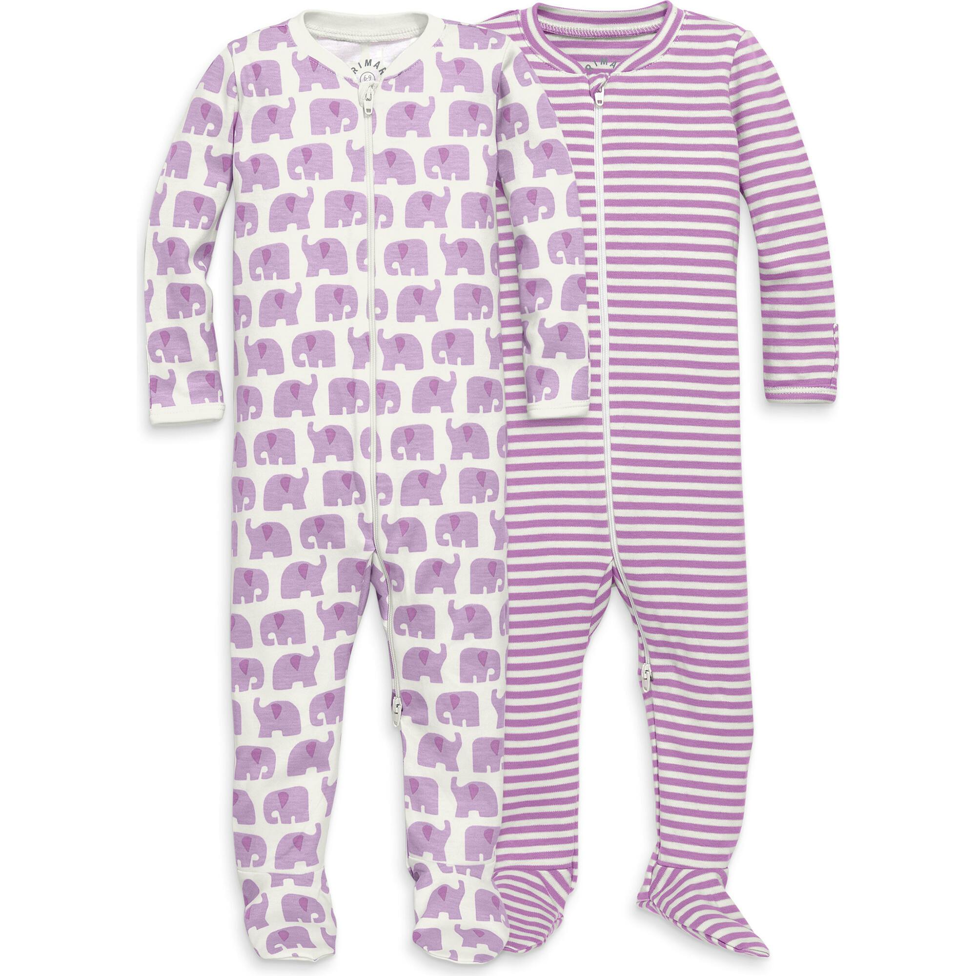 Baby organic zip footie 2-pack gift set