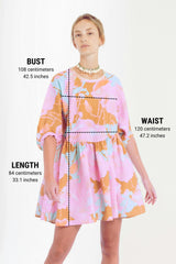 Alcala Linen Dress - Aquarela