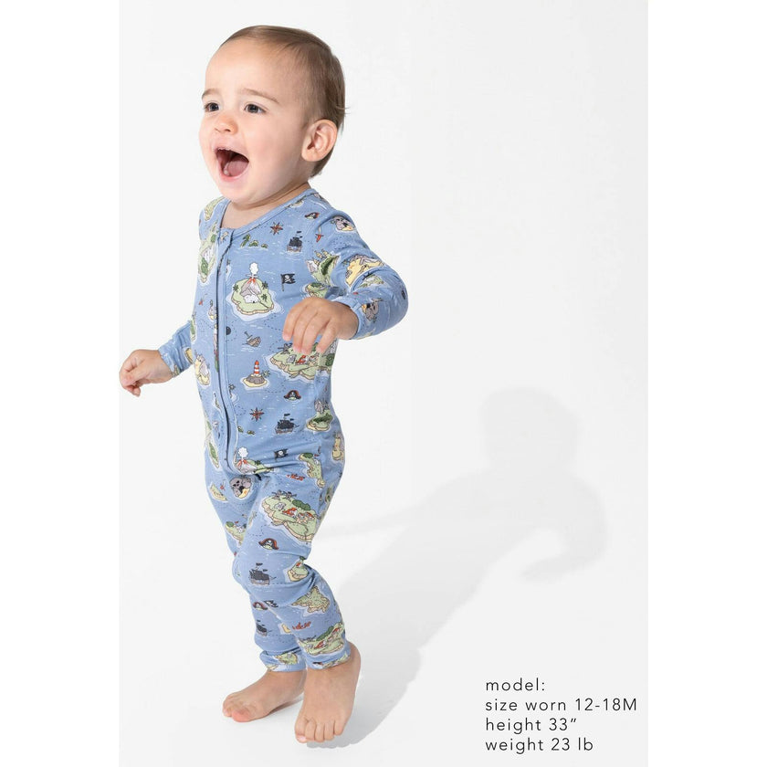 Pirate Cove Bamboo Convertible Footie
