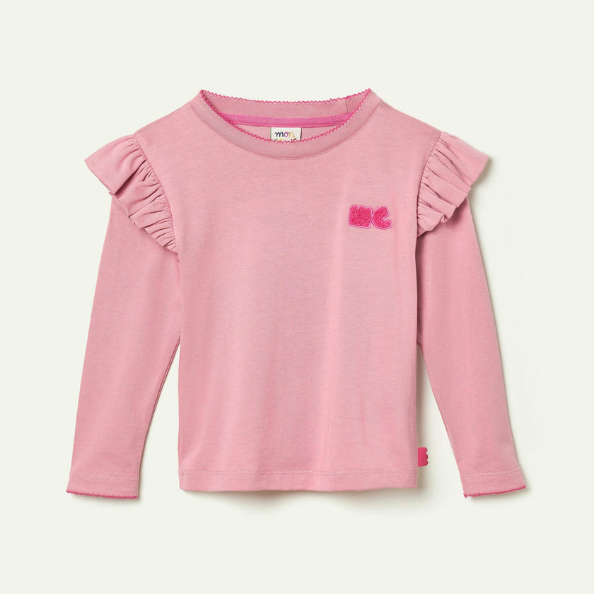 Recycled Cotton Mc Ruffled T-Shirt