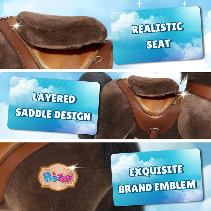 Model Y® Horse Ride-On Toy Age 4–7 – Chocolate Brown