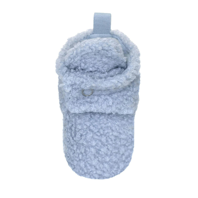 Sherpa Light Blue Snap Bootie