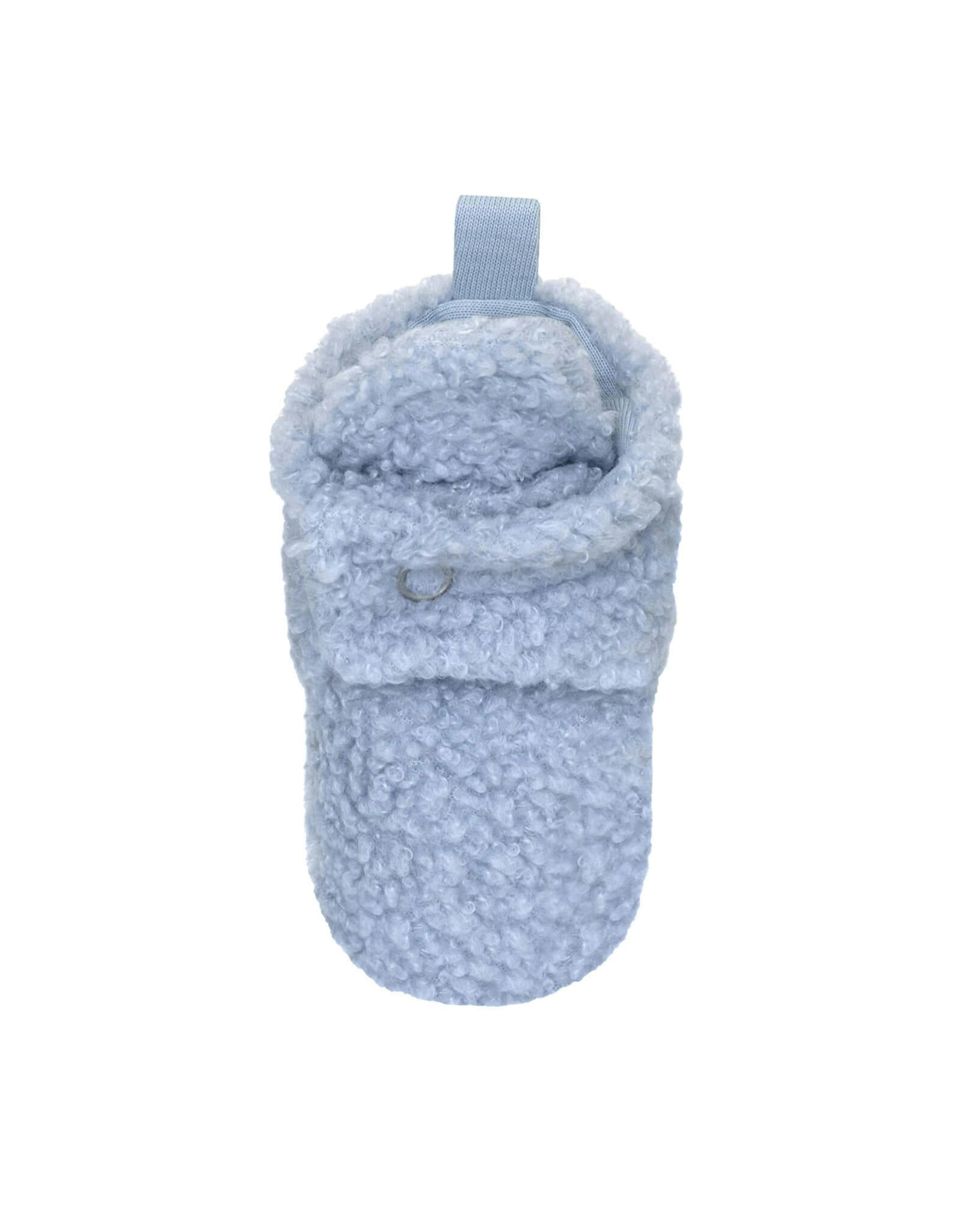 Sherpa Light Blue Snap Bootie