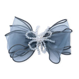 Multicolor Beaded Bow Clip Set