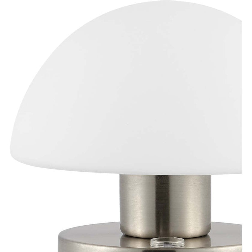 Zoe 5.75" Bohemian Farmhouse Iron Rechargeable Integrated LED Table Lamp
