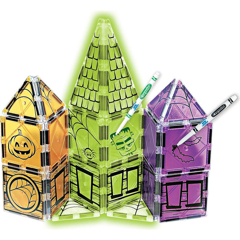 Crayola Halloween GLOW Doodle Magnetic Tile Set