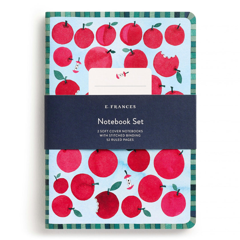 Apple a Day Set of Two Stitched Notebooks