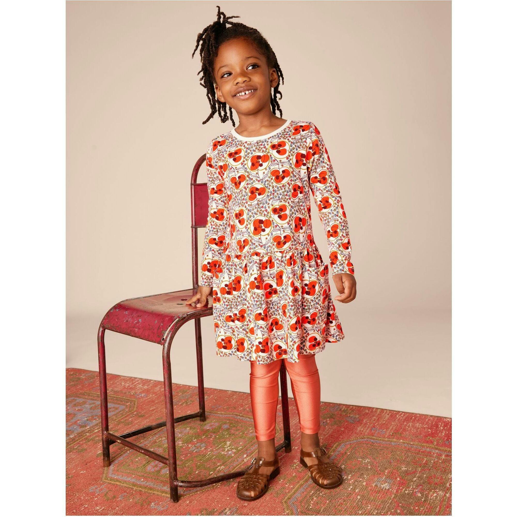 Long Sleeve Pocket Dress, Brown