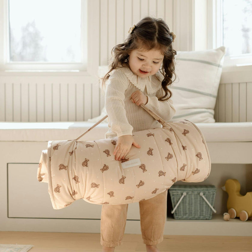 Organic Toddler Nap Roll-N-Rest Mat Set