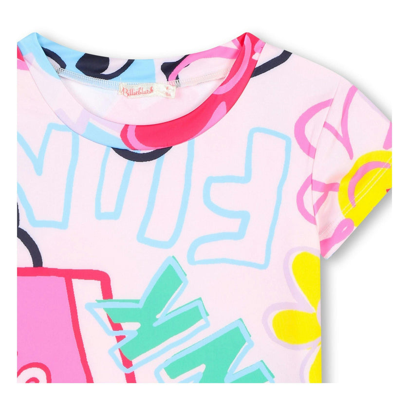 Pink Floral Graphic T-Shirt