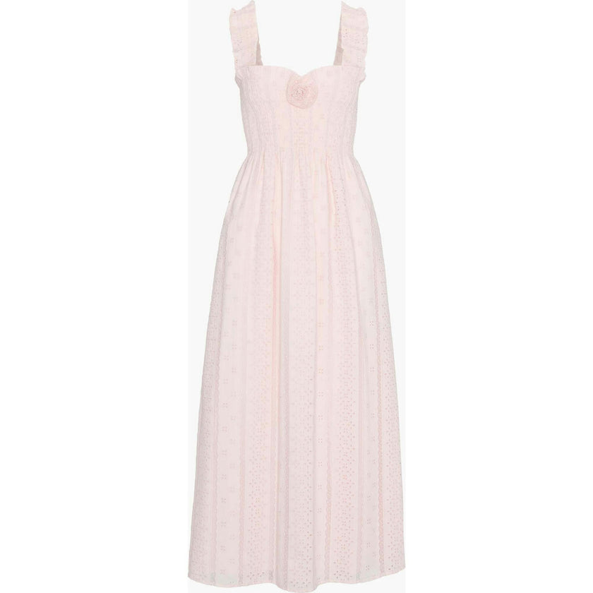 The Rosetta Nap Dress - Pink Broderie Voile