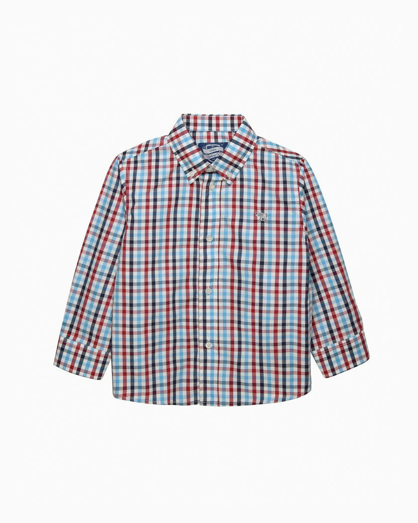 Thomas Shirt in Red/Blue Gingham