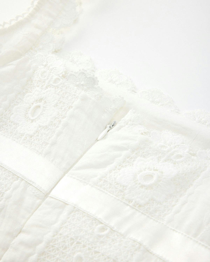 Josephine Embroidered Mini Dress