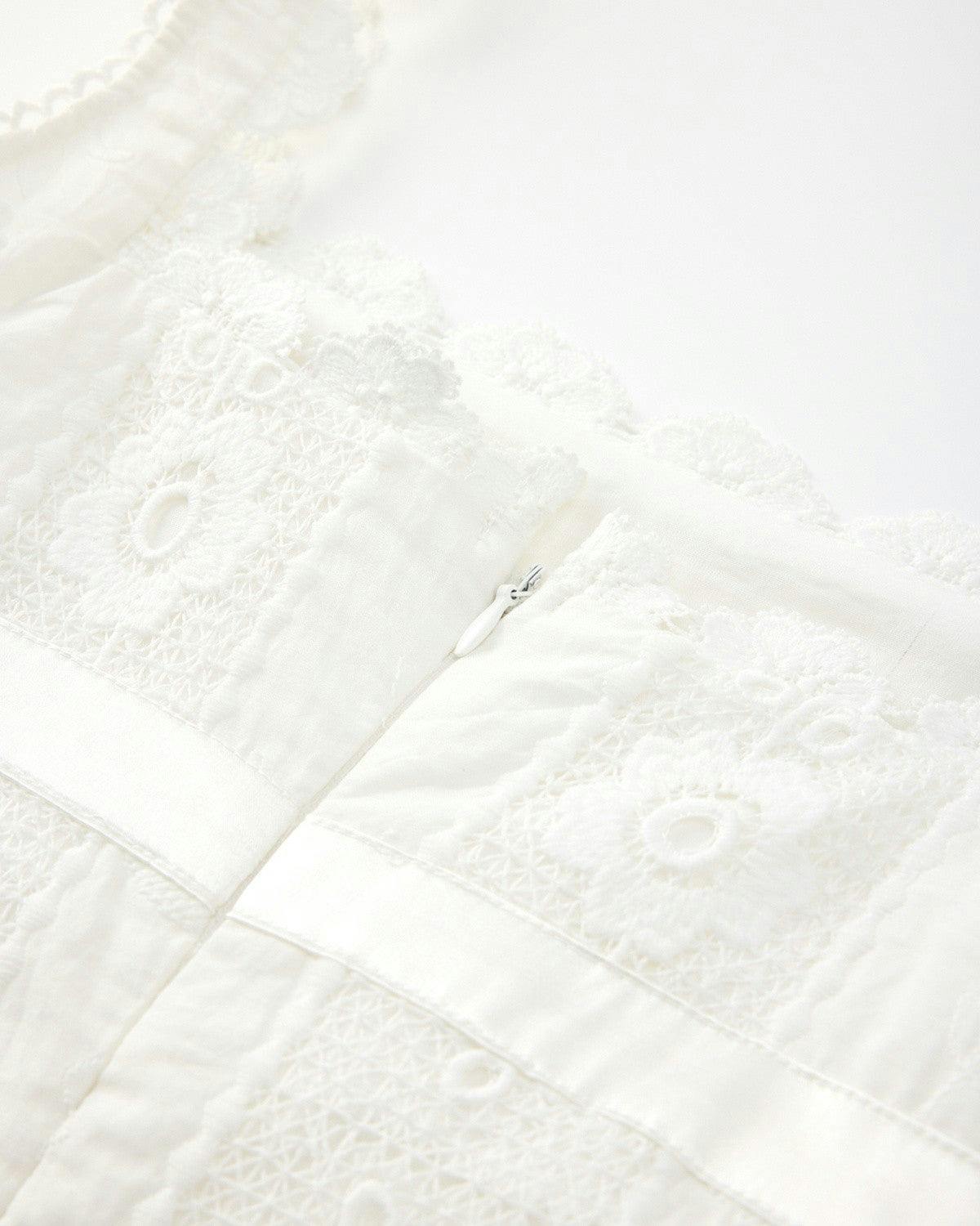 Josephine Embroidered Mini Dress