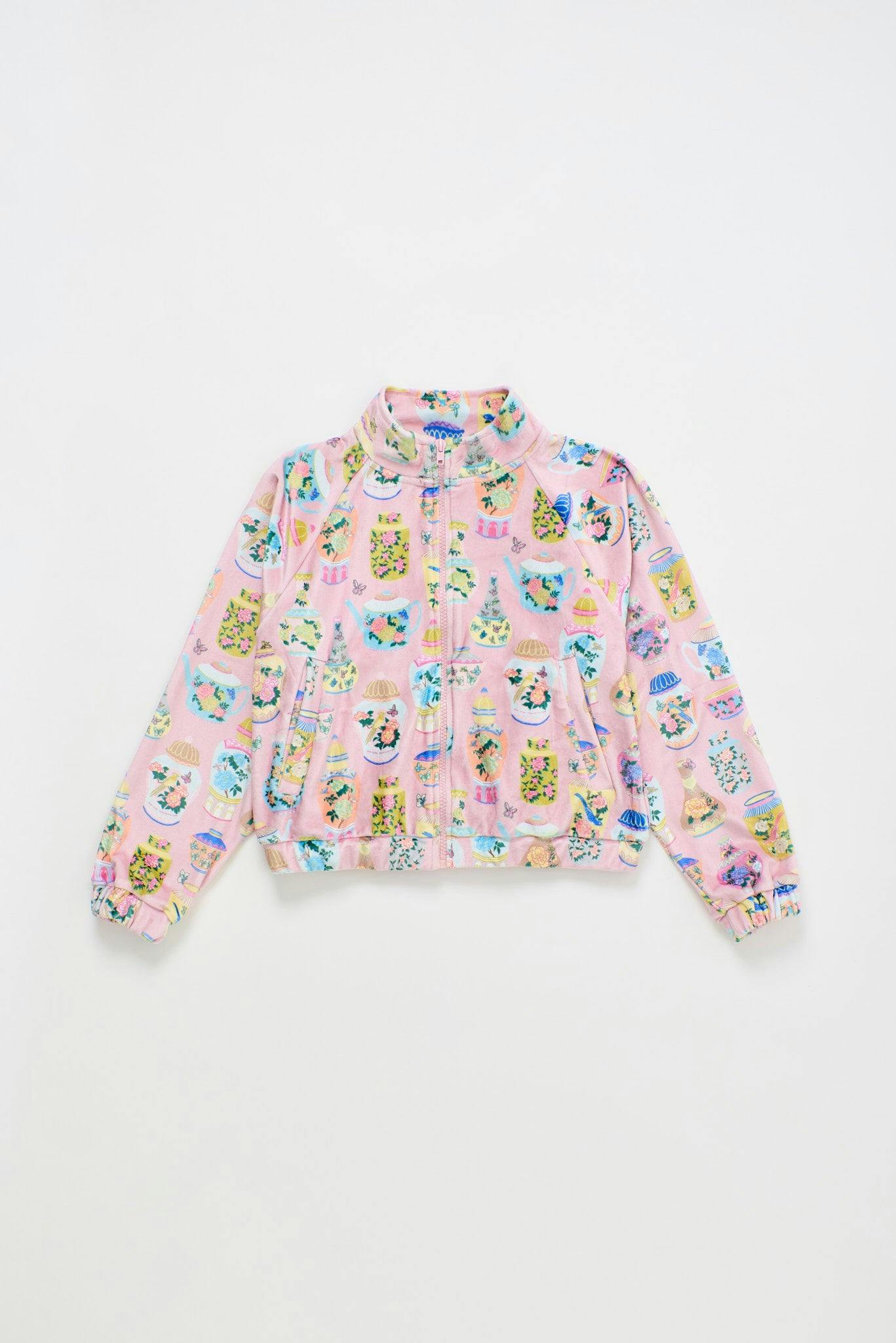 PORCELAIN VELVET JACKET PINK