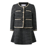 Check Tweed Jacket & Skirt Set