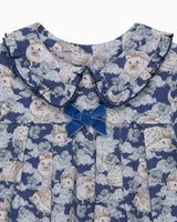 Hedgehog Jersey Dress in Navy