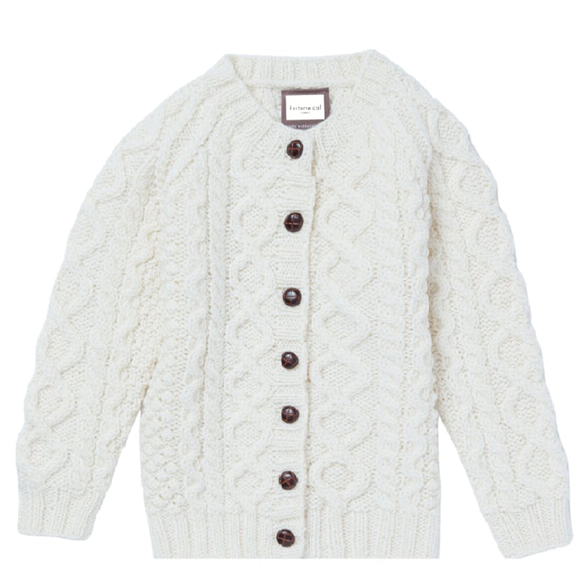 Belsize Merino Cardigan - Milk