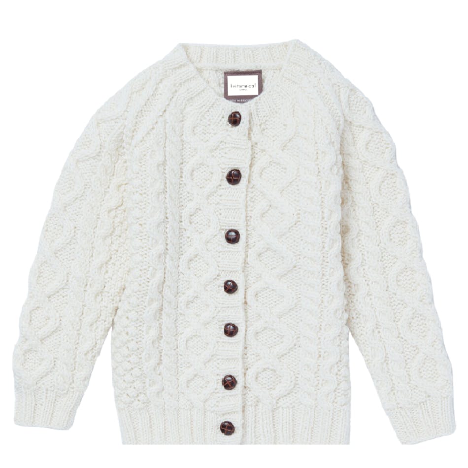 Belsize Merino Cardigan - Milk